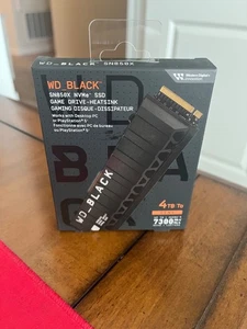 WD SN850X 4TB NVMe M.2 SSD do PlayStation 5 (czarny) WDBBYV0040BNC-WRSN - Zdjęcie 1 z 2