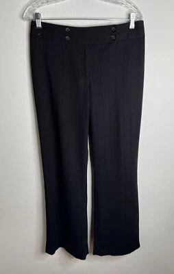 Pantalones de vestir para mujer apóstrophe elásticos talla 10 negros tiro medio Foto 1 de 4