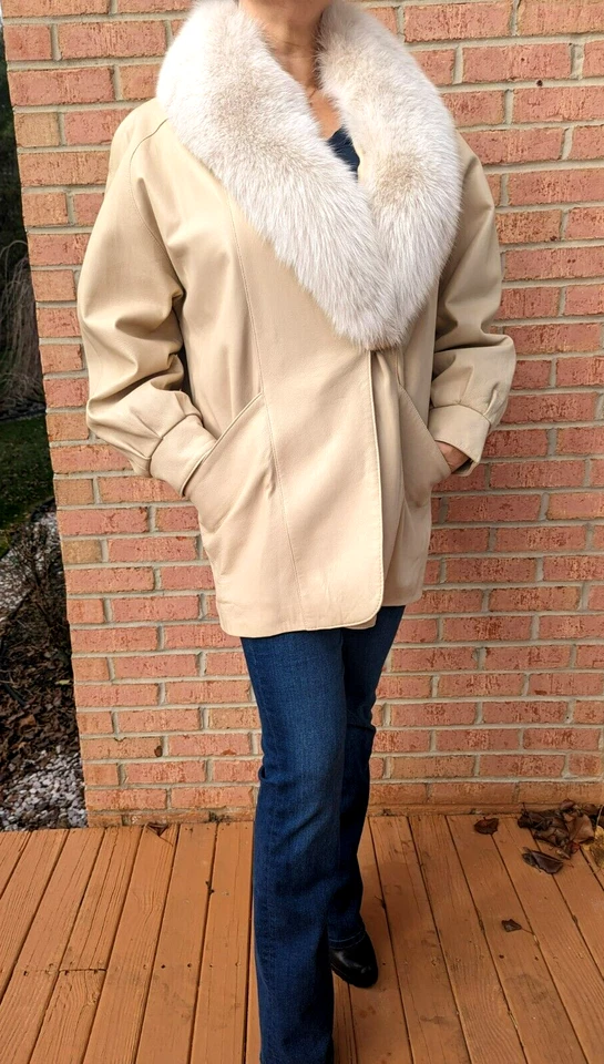 Chaqueta de cuero vintage J.Peroy para Martin Richards piel natural mujer talla M Foto 1 de 4