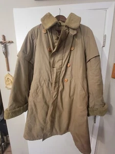 WWII Imperial Japanese Army Extreme Cold Coat Possible Blood Stain Rabbit Fur - Picture 1 of 18