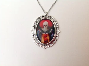 Stephen Kings IT Pennywise Collar Plata Rockabilly Retro Vintage Payaso Horror - Imagen 1 de 3
