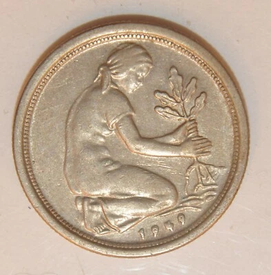 1949 G Germany- 50 Pfenning - Image 1 of 2