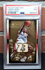 LEBRON JAMES 2004 Upper Deck SP Game Used Basketball Gold Jersey /100 PSA POP 2