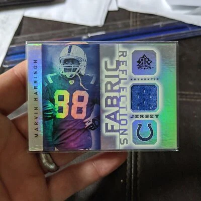 2005 UD Upper Deck Marvin Harrison Fabric Reflections FR-MH Game Used - Image 1 of 2