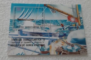 Segelregatta Transatlantica 1972 - ein Block - Äquatorialguinea - Gestempelt  - Bild 1 von 2