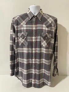 Ely Cattleman Tall Man Herren Größe XLT Langarm kariert Western Button Down Hemd - Bild 1 von 8