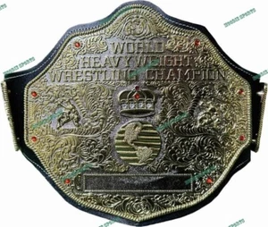 BIG GOLD World Heavyweight Championship Replica Tittle Belt Black 6MM DieCasting - Picture 1 of 5