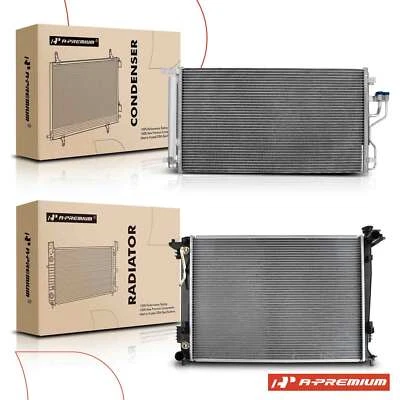 Radiator & AC Condenser Cooling Kit for Hyundai Tucson 2010-2015 Kia Sportage - Image 1 of 4