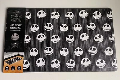 НОВЫЙ кухонный коврик против усталости NIGHTMARE BEFORE CHRISTMAS Jack Skellington 18x30 дюймов - Изображение 1 из 4