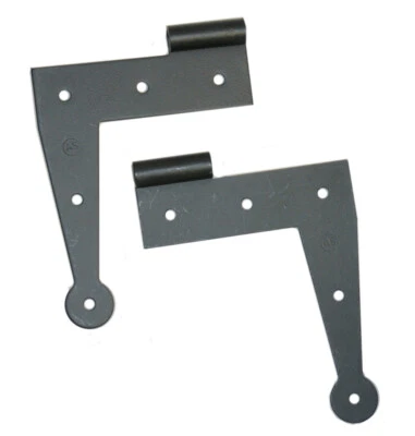 2 Pairs-Acorn Stainless Steel 6" L Shutter Hinges 2/Hardware-Top/Bottom - Image 1 of 4