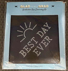 Two's Company Best Day Ever Graduation Cap Decorating Kit, Rhinestone(Set Of 3 - Picture 1 of 4