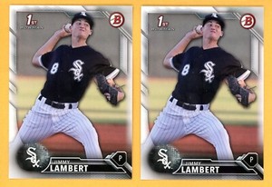 JIMMY LAMBERT Lot of (2) 2016 Bowman Draft Rookie Cards RC #BD-17