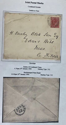 Cubierta de Dublín Irlanda 1900 para Hotel Naas Foto 1 de 3