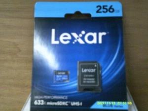 Lexar 256GB High Performance 633XMicro SDXC UHS-1 Blue - Picture 1 of 1