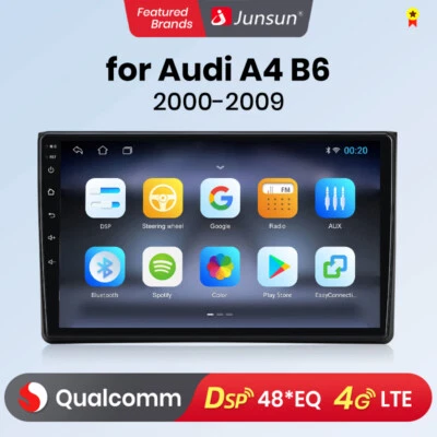 128G Qualcomm 8-Kern CarPlay Android Autoradio GPS für AUDI A4 S4 RS4 B6 B7 SEAT - Bild 1 von 4