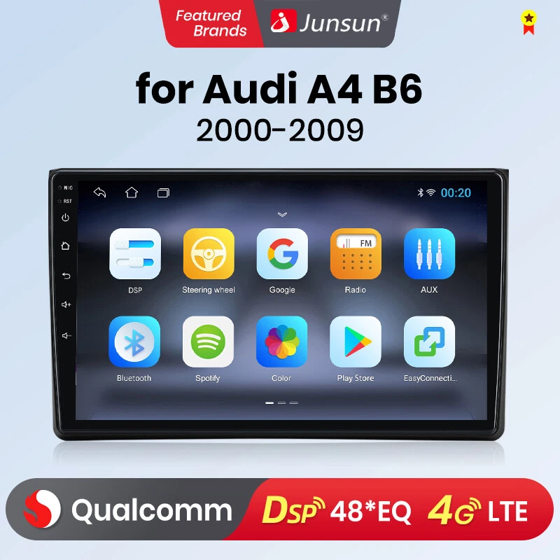 128G Qualcomm 8-Kern CarPlay Android Autoradio GPS für AUDI A4 S4 RS4 B6 B7 SEAT - Bild 1 von 4