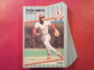 1989 ST LOUIS CARDINALS FLEER "GLOSSY" 24 CARD TEAM SET NM-MT - Picture 1 of 2