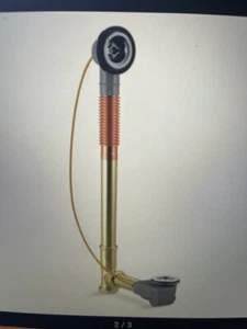 KOHLER K-37382-NA PureFlo Grobkabel-Wannenablauf, Messing, 45" Kabel - Bild 1 von 1