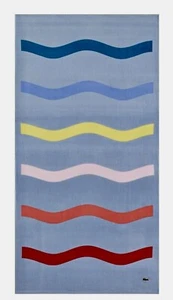 NWT LACOSTE Kane Beach Towel Rare Design Pattern 100% Cotton 36”x72” Get It NOW - Picture 1 of 6