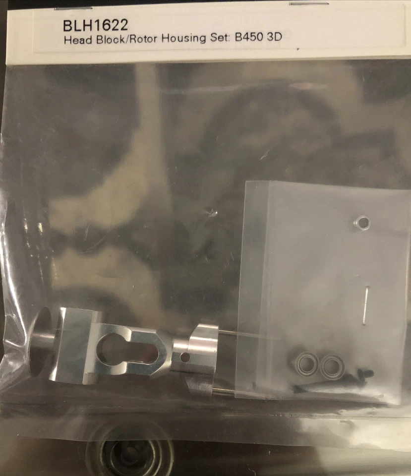 Blade BLH1622 Head Block/Rotor Housing Set: B450 3D • - Image 1 of 1