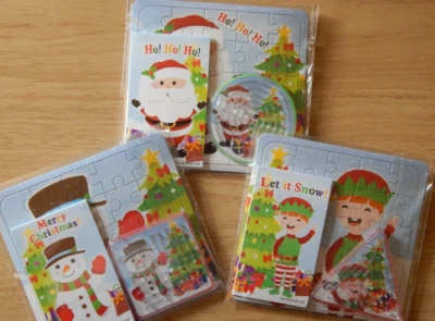 30 x Bolsa de Fiesta Precargada de Navidad Niños Actividad Santa Elfo Muñeco de Nieve Juguete Relleno Foto 1 de 4