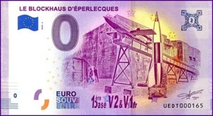 UEDT / LE BLOCKHAUS D'EPERLECQUES / BILLET 0 € / NULL EURO-SCHEIN / 0 € 2020-3 - Picture 1 of 1