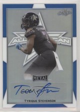 2019 Leaf Metal US Army All-American Bowl Blue /8 Tyrique Stevenson #BA-TS3 Auto