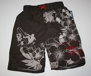 New Carter's Boys 4 year Tropical Surf Swim Trunks Swimsuit Bathing Suit Brown - Picture 1 of 1