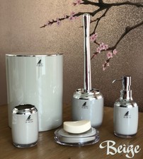 5-Piece ABS and Chrome Bathroom accessories set, Modern and elegant design
