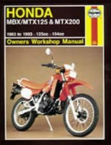 Manual de reparación Haynes 1983-1993 Honda MBX MTX 125 MTX 200: H1132 Foto 1 de 1
