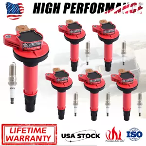 6* Ignition Coil UF646 Spark Plugs SP534 For Ford F-150 Transit Ecoboost 3.5L US - Picture 1 of 16