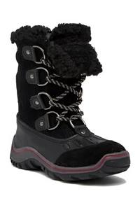 Pajar Boots Adelina Waterproof Insulated Leather Black Snow Boot Womens 5 - 5.5 - Picture 1 of 9
