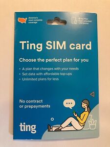 Brand NEW SEALED Ting Mobile (Sim Card Kit) No contract or prepayments BYOD LTE