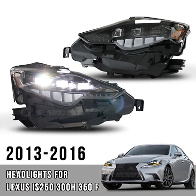 Faros LED para Lexus IS200t/300 IS250 350 F 2013-2016 señal de giro secuencial Foto 1 de 4