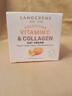 Crema de día energizante Lanocreme vitamina C y colágeno, 1,76 oz, caducidad 17/12/2024, nueva en caja Foto 1 de 3