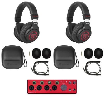 Focusrite Clarett+ 4Pre USB-C Audio Recording Interface JFET/ADAT+(2) Headphones - Image 1 of 4