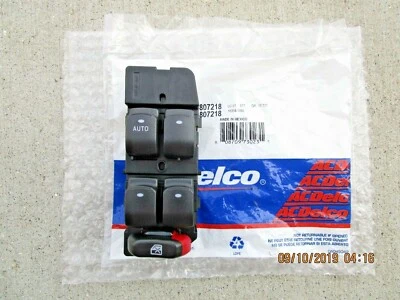 07 - 09 SATURN AURA DRIVER LEFT SIDE MASTER POWER WINDOW SWITCH NEW P/N 20807218 - Image 1 of 3