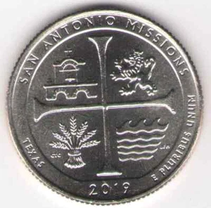 US. 2019 - D. San Antonio Missions National Historical Park, TX (11.-10.1978) UNC - Bild 1 von 2