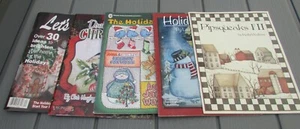 5 HOLIDAY Tole Folk-art Painting Books – Variety of Artist - Picture 1 of 2
