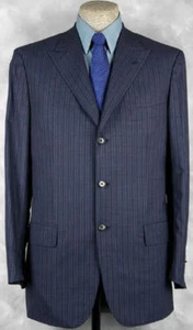 TOP_NEU MIT ETIKETT_3495 $ GIANLUCA ISAIA ARTISAN_CRAFTED_SUPER 130_NAVY_PIN 44R 09746 - Bild 1 von 7