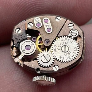 Vintage Elgin Watch Co. 23 Jewels 6 Adjustments Movement Nice - Picture 1 of 9