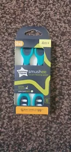 2 x Tommee Tippee Smushee First Self-Feeding Baby Weaning Spoons Grips Food, 4m+ - Picture 1 of 1