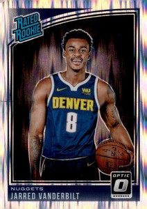 2018-19 Panini Donruss Optic Rated Shock Prizm Jarred Vanderbilt #151 Rookie RC