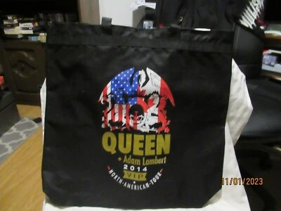 QUEEN + ADAM LAMBERT 2014 VIP NORTH AMERICAN TOUR BAG BRAND NEW NEVER USED - Image 1 of 2
