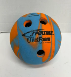 Bola de boliche Sportime UltraFoam, 1 lb con peso, azul/naranja, 6" - 019899 - Imagen 1 de 9