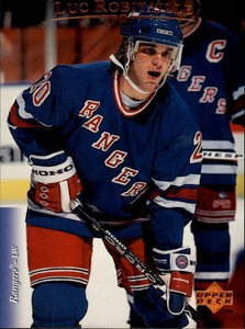 1995-96 Upper Deck Rangers Hockey Card #8 Luc Robitaille