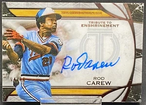 2019 TOPPS TRIBUTE TO ENSHRINEMENT AUTO ROD CAREW ZWILLINGE - Bild 1 von 2