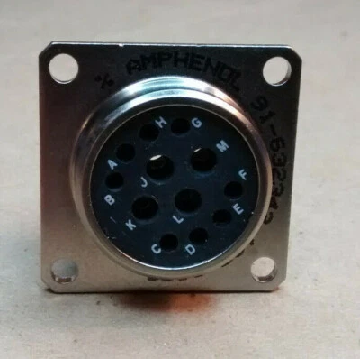 Amphenol Aerospace Circular MIL Spec Connector 91-632343-12G 12 Position - Image 1 of 4