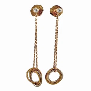 CARTIER earring K18 yellow gold K18 white gold Sweet Trinity used - Picture 1 of 6