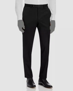 Bloomingdale's Men's Black Regular-Fit Dress Pants Size 38 - Picture 1 of 3